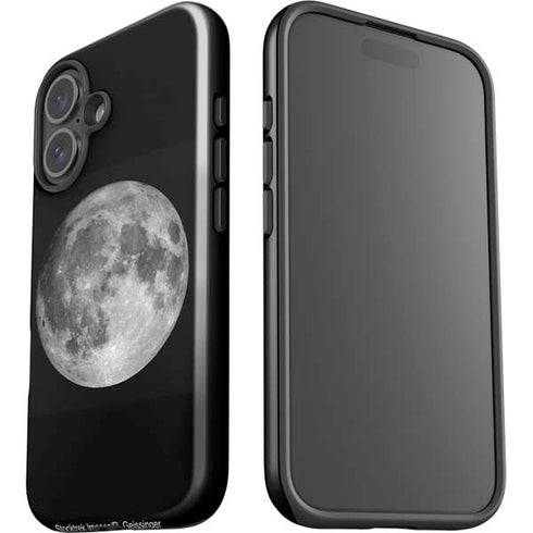 Full Moon Space iPhone 16 Plus Impact Case
