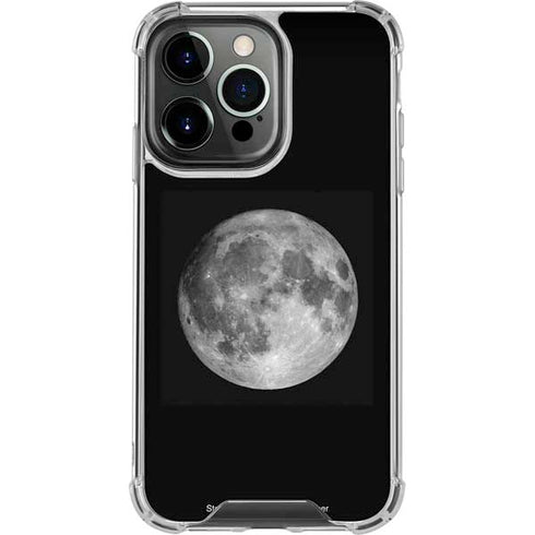 Full Moon Space iPhone 16 Pro Clear Case