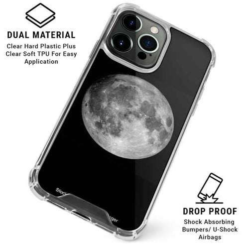Full Moon Space iPhone 16 Pro Clear Case