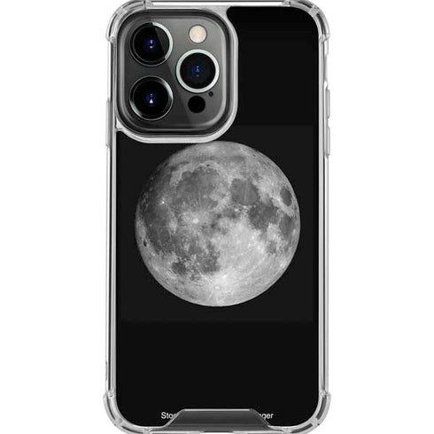 Full Moon Space iPhone 16 Pro Max Clear Case