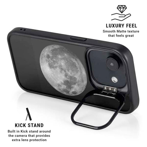 Full Moon Space iPhone 16e Kickstand Case