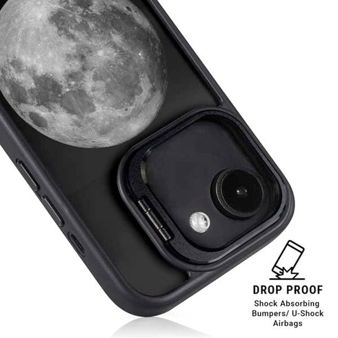 Full Moon Space iPhone 16e Kickstand Case