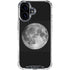Full Moon Space iPhone 17 Clear Case