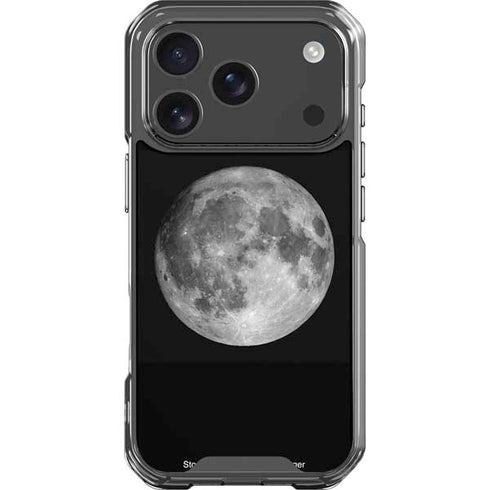 Full Moon Space iPhone 18 Pro Clear Case