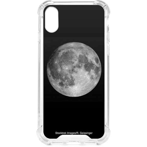 Full Moon Space iPhone XS Clear Case
