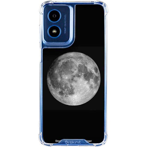 Full Moon Space Moto G Play 4G (2024) Clear Case