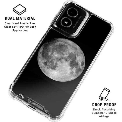 Full Moon Space Moto G Power 5G (2024) Clear Case