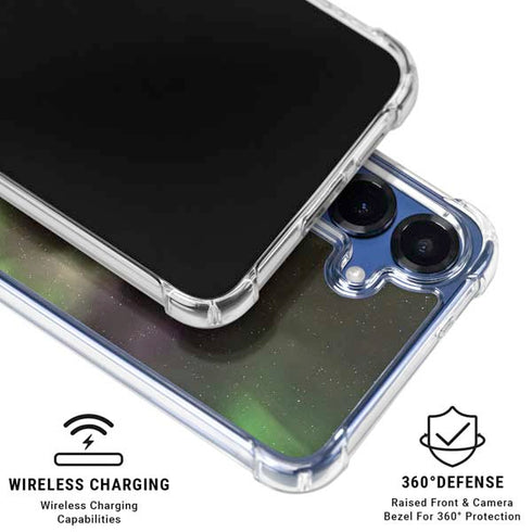StockTrek Full Sky Aurora Galaxy S25 Clear Case
