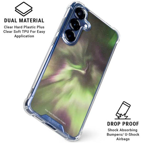 StockTrek Full Sky Aurora Galaxy S25 Clear Case