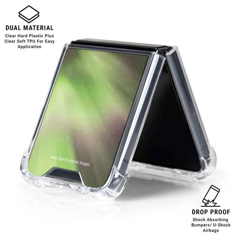 StockTrek Full Sky Aurora Galaxy Z Flip6 Clear Case