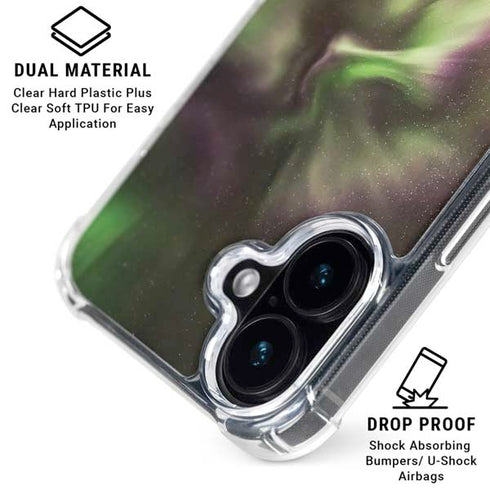 StockTrek Full Sky Aurora iPhone 16 Plus Clear Case