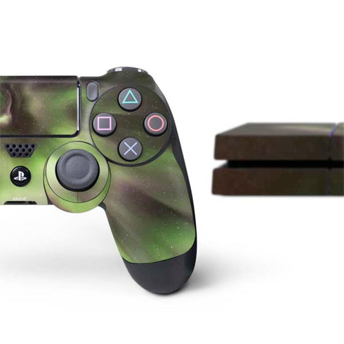 StockTrek Full Sky Aurora PS4 Console and Controller Bundle Skin