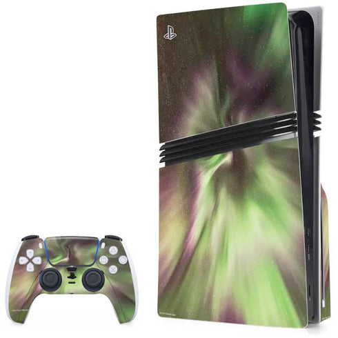 StockTrek Full Sky Aurora PS5 Pro Disk Bundle Skin