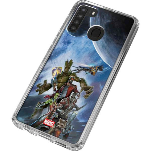 Marvel Guardians of the Galaxy Galactic Mission Galaxy A21 Clear Case