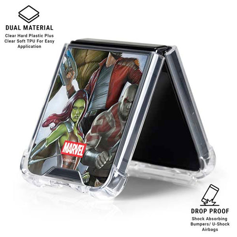 Marvel Guardians of the Galaxy Galactic Mission Galaxy Z Flip7 Clear Case