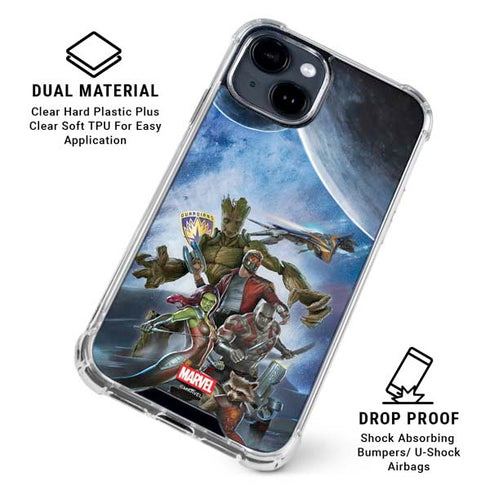 Marvel Guardians of the Galaxy Galactic Mission iPhone 14 Plus Clear Case