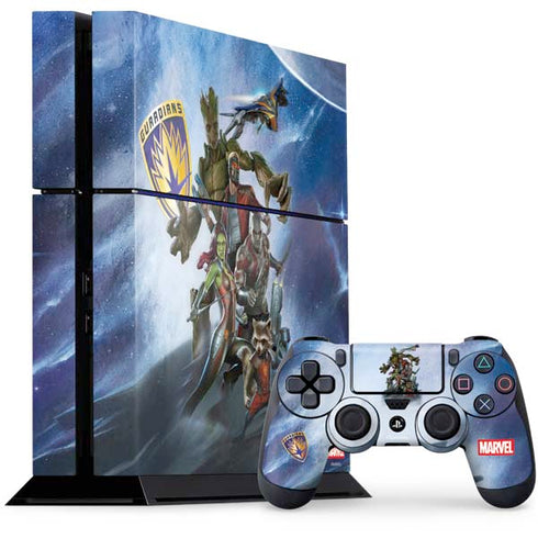 Marvel Guardians of the Galaxy Galactic Mission PS4 Console and Controller Bundle Skin