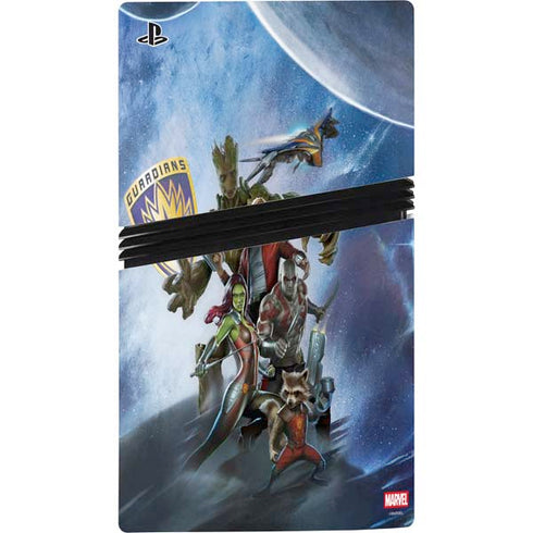 Marvel Guardians of the Galaxy Galactic Mission PS5 Pro Disk Console Skin