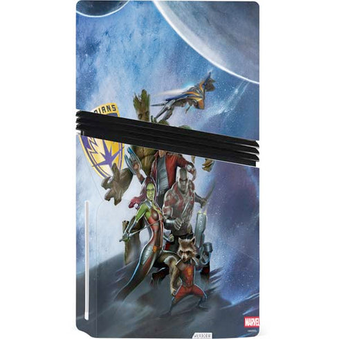 Marvel Guardians of the Galaxy Galactic Mission PS5 Pro Disk Console Skin