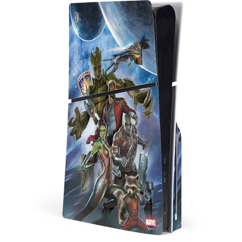 Marvel Guardians of the Galaxy Galactic Mission PS5 Slim Disk Console Skin