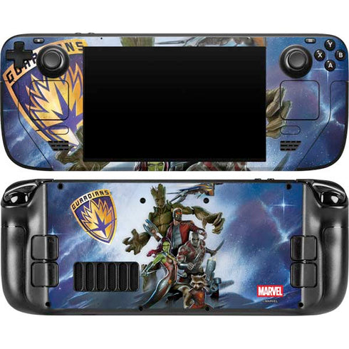 Marvel Guardians of the Galaxy Galactic Mission Steam Deck Handheld Gaming Computer OLED Skin