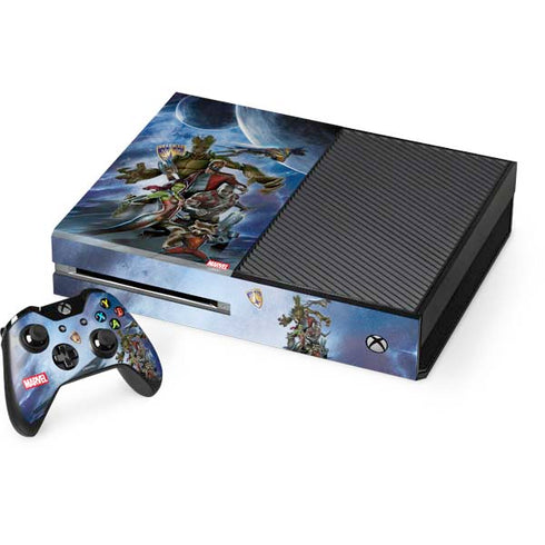 Marvel Guardians of the Galaxy Galactic Mission Xbox One Console and Controller Bundle Skin
