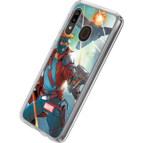 Marvel Star-Lord Galactic Showdown Galaxy A20 Clear Case