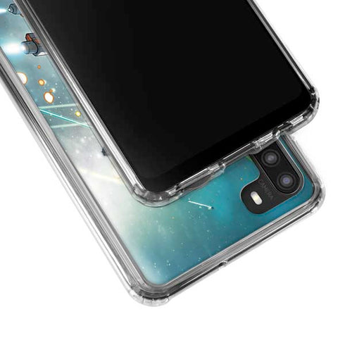 Marvel Star-Lord Galactic Showdown Galaxy A21 Clear Case