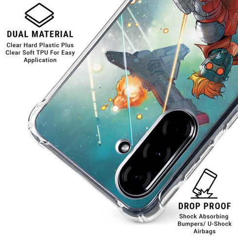 Marvel Star-Lord Galactic Showdown Galaxy A36 5G Clear Case