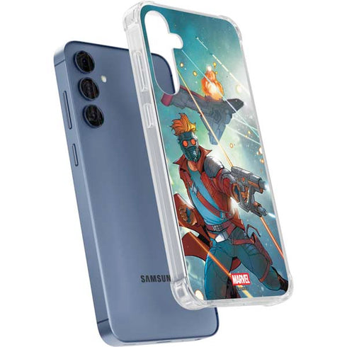 Marvel Star-Lord Galactic Showdown Galaxy A55 5G Clear Case