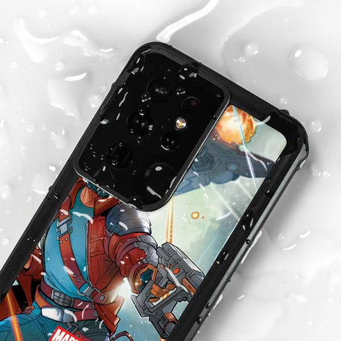 Marvel Star-Lord Galactic Showdown Galaxy S24 Ultra Waterproof Case