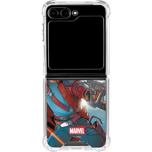 Marvel Star-Lord Galactic Showdown Galaxy Z Flip5 5G Clear Case