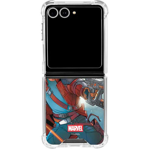 Marvel Star-Lord Galactic Showdown Galaxy Z Flip7 Clear Case