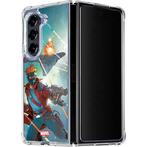 Marvel Star-Lord Galactic Showdown Galaxy Z Fold5 5G Clear Case