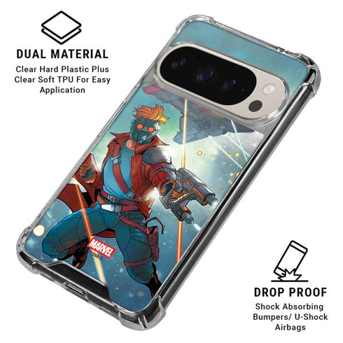 Marvel Star-Lord Galactic Showdown Google Pixel 9 Pro XL Clear Case