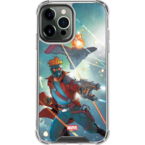 Marvel Star-Lord Galactic Showdown iPhone 14 Pro Max Clear Case