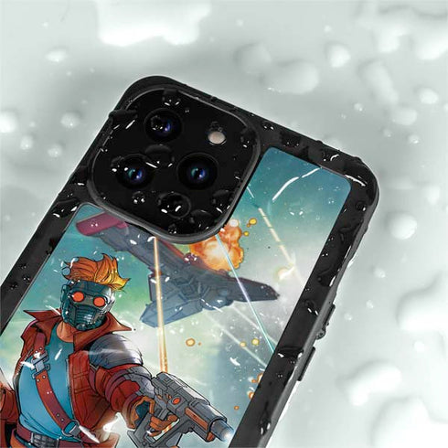 Marvel Star-Lord Galactic Showdown iPhone 14 Pro Max Waterproof Case