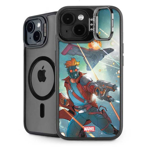 Marvel Star-Lord Galactic Showdown iPhone 15 Plus Kickstand Case