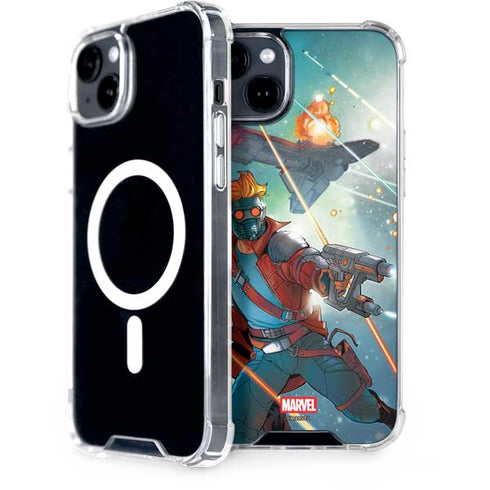 Marvel Star-Lord Galactic Showdown iPhone 15 Plus MagSafe Case