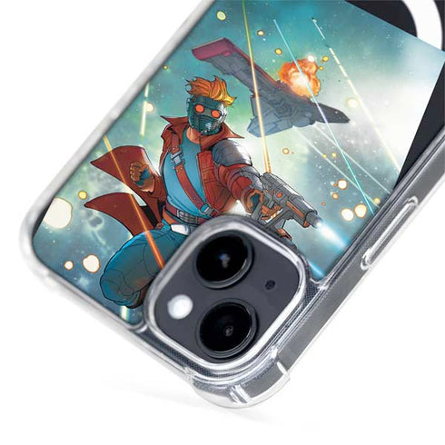 Marvel Star-Lord Galactic Showdown iPhone 15 Plus MagSafe Case