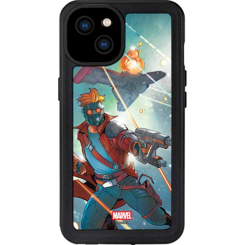 Marvel Star-Lord Galactic Showdown iPhone 15 Plus Waterproof Case