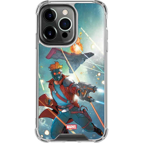 Marvel Star-Lord Galactic Showdown iPhone 15 Pro Clear Case