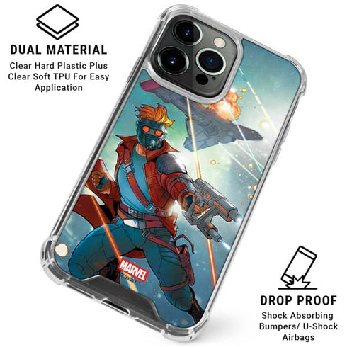Marvel Star-Lord Galactic Showdown iPhone 15 Pro Clear Case
