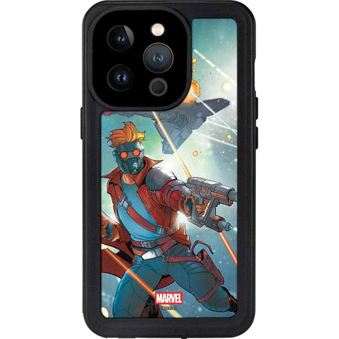 Marvel Star-Lord Galactic Showdown iPhone 15 Pro Waterproof Case