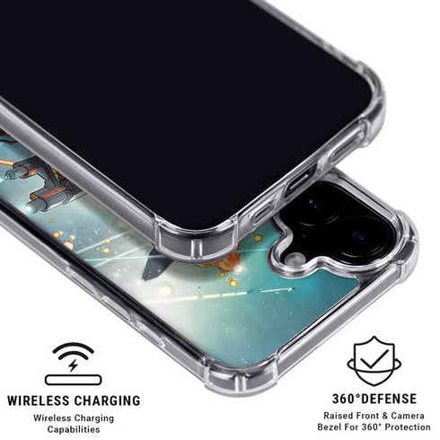 Marvel Star-Lord Galactic Showdown iPhone 16 Clear Case