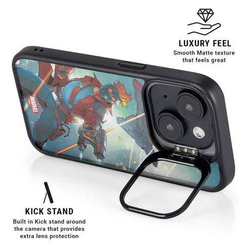 Marvel Star-Lord Galactic Showdown iPhone 16 Kickstand Case