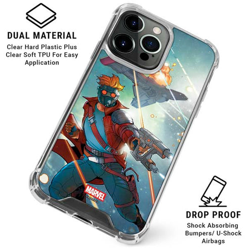 Marvel Star-Lord Galactic Showdown iPhone 16 Pro Clear Case