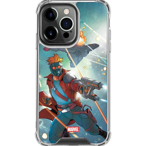 Marvel Star-Lord Galactic Showdown iPhone 16 Pro Max Clear Case