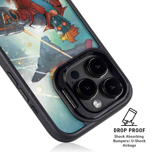 Marvel Star-Lord Galactic Showdown iPhone 16 Pro Max Kickstand Case