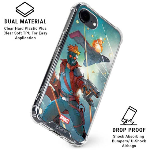 Marvel Star-Lord Galactic Showdown iPhone 16e Clear Case
